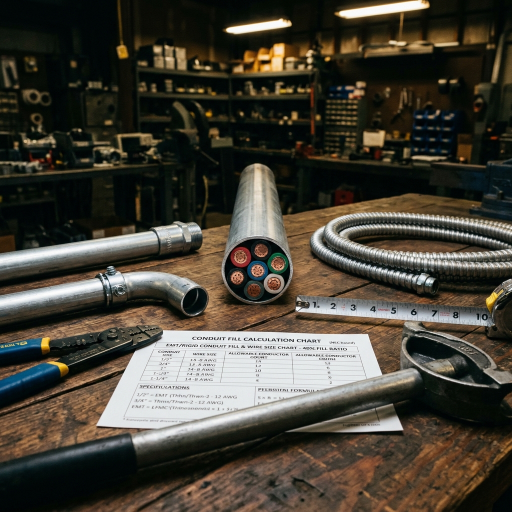 Conduit Fill & Raceway Sizing: CEC Table 8 Explained