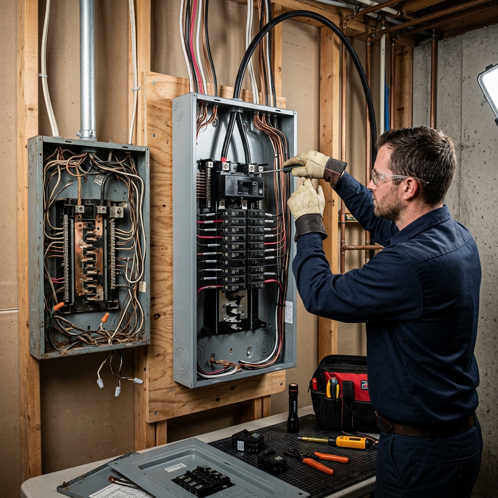 Electrical Panel Upgrade 100A to 200A