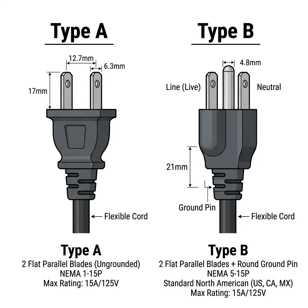 Type A and Type B Plugs
