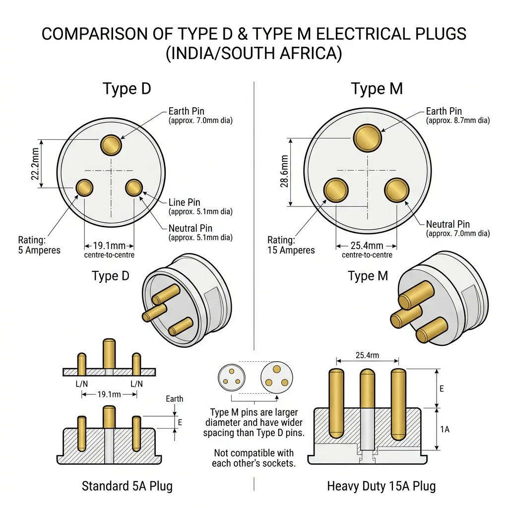 Type D and Type M Plugs